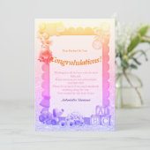 Gefeliciteerd, nieuwe Baby Girl Kaart (Staand voorkant)