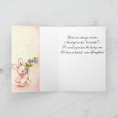  Gefeliciteerd Nieuwe Baby Meisje kaart (Binnen)