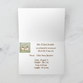 Gefeliciteerd Nieuwe Baby Meisje Schattigee Vogel  Aankondiging (Binnen)