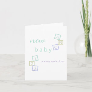 Gefeliciteerd Nieuwe Baby Shower Kaart Baby