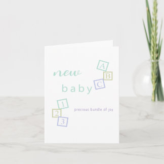 Gefeliciteerd Nieuwe Baby Shower Kaart Baby