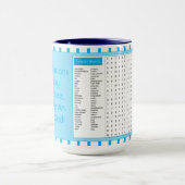 Gefeliciteerd Nieuwe Baby Word Game Mok (Midden)