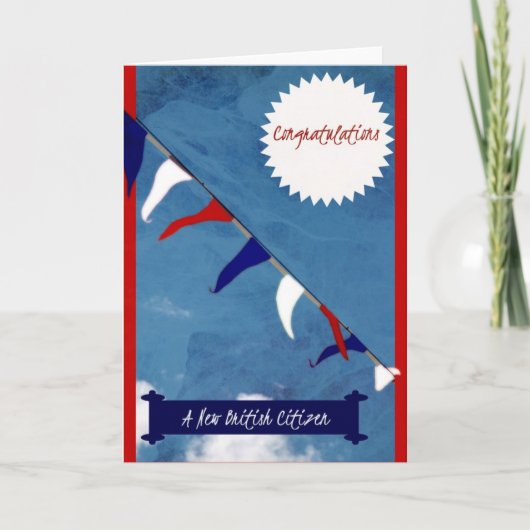 Gefeliciteerd nieuwe Britse Kaart (Voorkant)