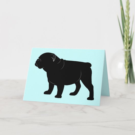 Gefeliciteerd nieuwe bulldog kaart (Voorkant)
