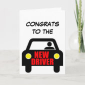 Gefeliciteerd nieuwe driver kaart (Voorkant)