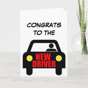 Gefeliciteerd nieuwe driver kaart