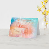 Gefeliciteerd nieuwe grootouders Tender Blessenaar Kaart (Gele Bloem)