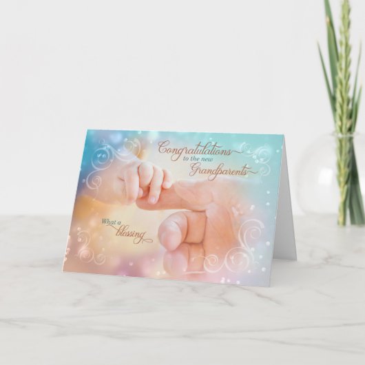 Gefeliciteerd nieuwe grootouders Tender Blessenaar Kaart (Voorkant)