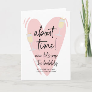 Gefeliciteerd Nieuwe heer en mevrouw Verloving bru Kaart