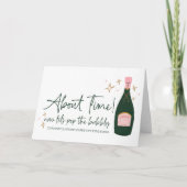 Gefeliciteerd Nieuwe heer en mevrouw Verloving bru Kaart (Voorkant)