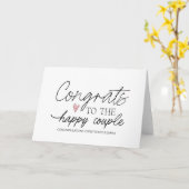 Gefeliciteerd Nieuwe heer en mevrouw Verloving bru Kaart (Gele Bloem)