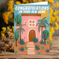 Gefeliciteerd Nieuwe Home Adobe House Cactus Custo
