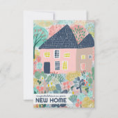 Gefeliciteerd Nieuwe Home Garden Waterverf Schatti Kaart (Voorkant)