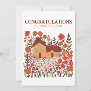 GEFELICITEERD Nieuwe Home Housewarming Boerderij Kaart
