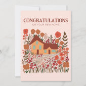 GEFELICITEERD Nieuwe Home Housewarming Boerderij Kaart (Voorkant)