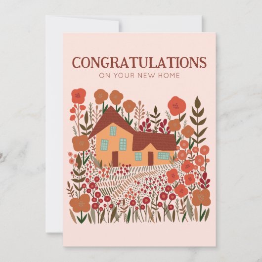 GEFELICITEERD Nieuwe Home Housewarming Boerderij Kaart (Voorkant)