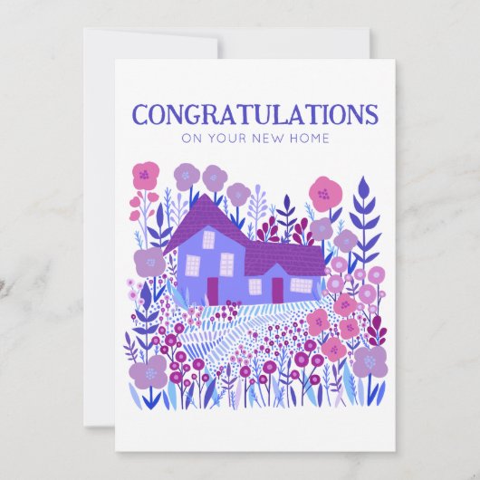 GEFELICITEERD Nieuwe Home Housewarming Boerderij Kaart (Voorkant)