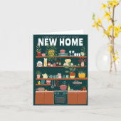 GEFELICITEERD NIEUWE HOME VERHUISDE Schattigee keu Kaart (Gele Bloem)