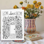 Gefeliciteerd Nieuwe Huis Tuin Deur Custom Kaart<br><div class="desc">Beschikbaar als digitale download om snel te e-mailen en op te slaan op de verzendkosten. Zoete tekening van een voordeur en tuin om iemand te feliciteren met hun nieuwe huis of hen te verwelkomen in de buurt! Klik op "Personaliseren" hierboven om de tekst te bewerken. Klik vervolgens op "Bewerken met...</div>