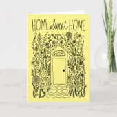 Gefeliciteerd Nieuwe Huis Tuin Deur Custom Kaart (Voorkant)