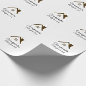 Gefeliciteerd nieuwe huiseigenaar onroerend goed i cadeaupapier (Hoek)