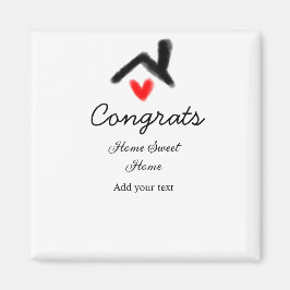 Gefeliciteerd nieuwe huiseigenaar onroerend goed i magneet