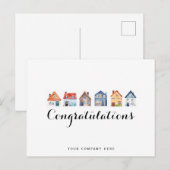 Gefeliciteerd nieuwe huiseigenaar Real Estate Briefkaart (Voorkant / Achterkant)