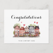 Gefeliciteerd Nieuwe Huiseigenaar Vastgoed Briefkaart (Voorkant)