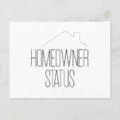 Gefeliciteerd Nieuwe Huiseigenaar Vastgoed Briefkaart (Voorkant)