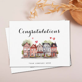 Gefeliciteerd Nieuwe Huiseigenaar Vastgoed Briefkaart