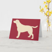 Gefeliciteerd nieuwe labrador retriever kaart (Gele Bloem)