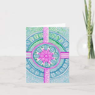 Gefeliciteerd Nieuwe Moeder Baby Pastel Damast Ind Kaart