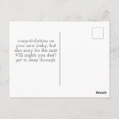 Gefeliciteerd nieuwe moeder briefkaart (Achterkant)