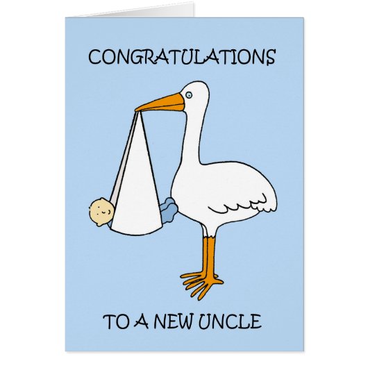 Gefeliciteerd, nieuwe oom voor baby (Voorkant)