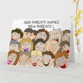 Gefeliciteerd nieuwe ouders kaart (Gele Bloem)