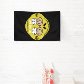 Gefeliciteerd nieuwe ouders van een tweeling spandoek (Insitu)