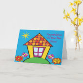 Gefeliciteerd nieuwe startpagina kaart (Gele Bloem)