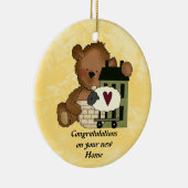 Gefeliciteerd Nieuwe startpagina Keramisch Ornament (Rechts)