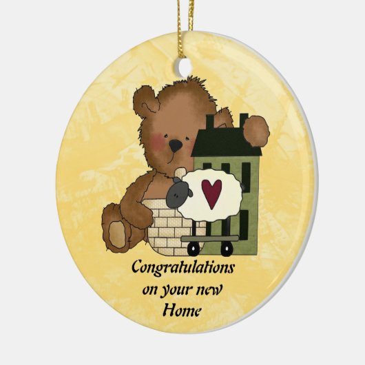 Gefeliciteerd Nieuwe startpagina Keramisch Ornament (Links)