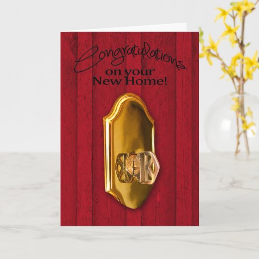 Gefeliciteerd - Nieuwe woning Kaart (Gele Bloem)