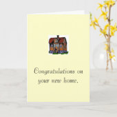 Gefeliciteerd nieuwe woning - Wenskaart Kaart (Gele Bloem)