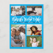 Gefeliciteerd, nieuwjaarsgroet van de multi-fotose feestdagenkaart (Voorkant)