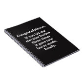Gefeliciteerd Notitieboek (Rechterzijde)