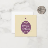 Gefeliciteerd Notitiekaartje (Voorkant / Achterkant in situ)