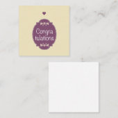 Gefeliciteerd Notitiekaartje (Voorkant / Achterkant)