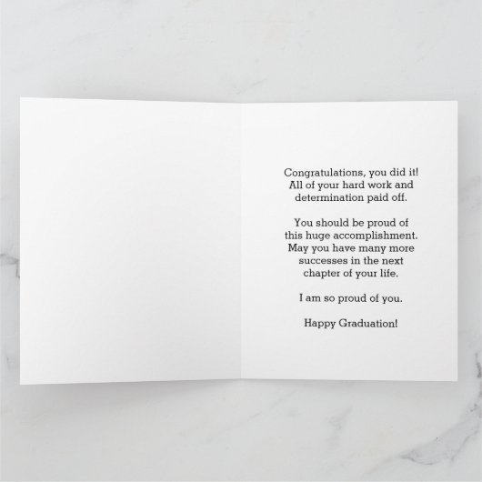 Gefeliciteerd, Nurse Afstuderen Big Kaart (Binnen)