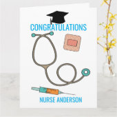 Gefeliciteerd, Nurse Afstuderen Big Kaart (Gele Bloem)