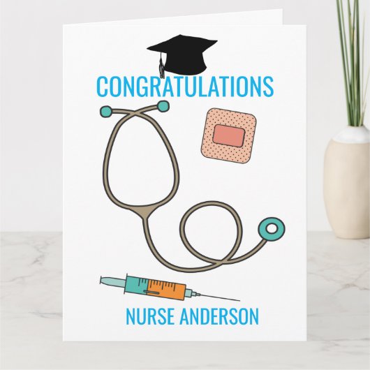 Gefeliciteerd, Nurse Afstuderen Big Kaart (Voorkant)