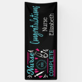 Gefeliciteerd Nurse Afstuderen Spandoek (Verticaal)