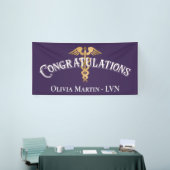 Gefeliciteerd, Nurse LVN RN Medical Afstuderen Spandoek (Beurs)